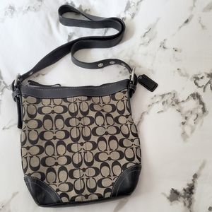 Coach Signature Cross Body Messenger Bag